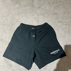 Essentials Black Men's Shorts